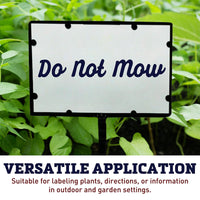 25 Blank Waterproof Sign Cards 7" x 5"