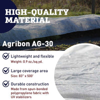 Row Cover Agribon AG-30 83" x 500'