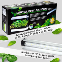 SunBlaster Micro Grow Light Garden LED - White