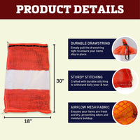 Banded Mesh Bags 18" x 30"