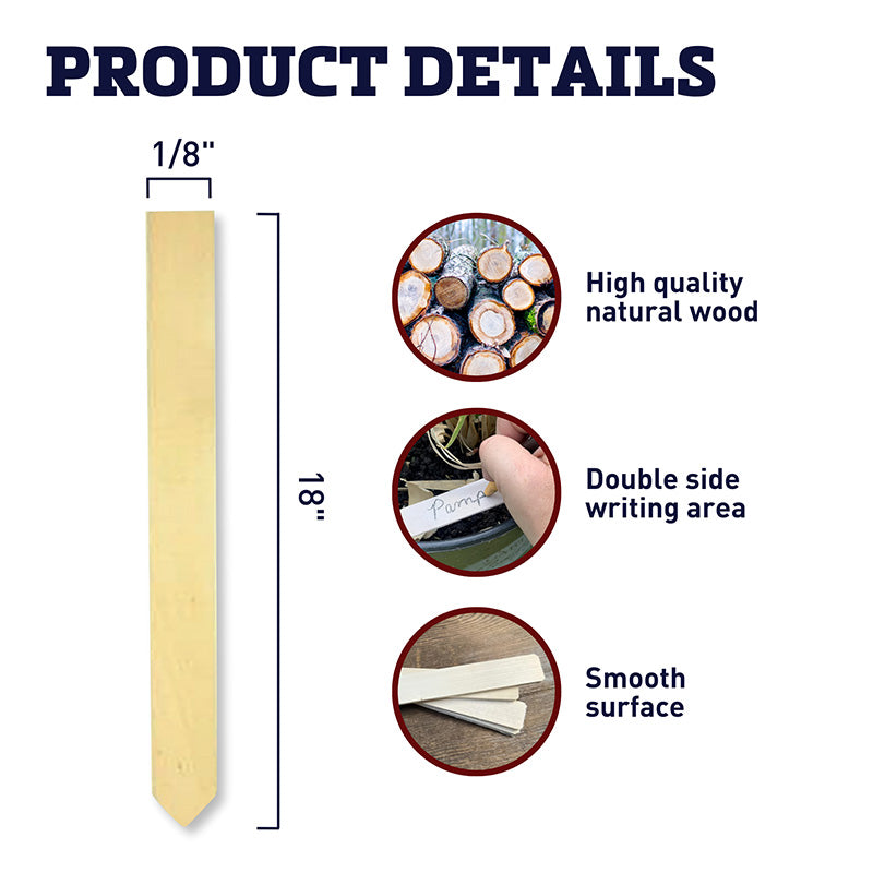 Stakes 18" Wooden (100)