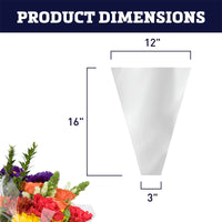 Clear Bouquet Sleeves (Medium)