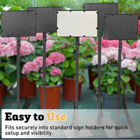 25 Blank Waterproof Sign Cards 11" x 7"