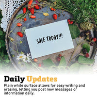 25 Blank Waterproof Sign Cards 11" x 7"