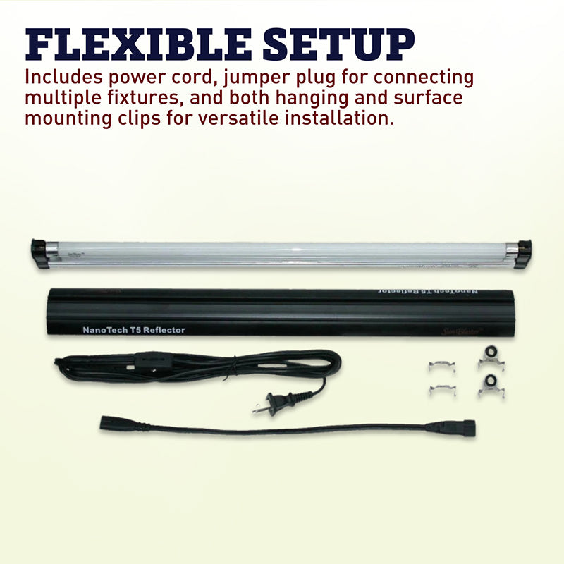 SunBlaster T5 Reflector Combo 18"