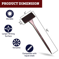 50 Smooth Angled T-Signs 2-1/2" x 4" x 16"
