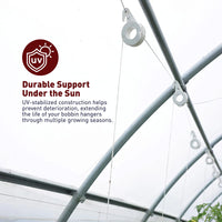 Bobbin Plant Hanger with Twine