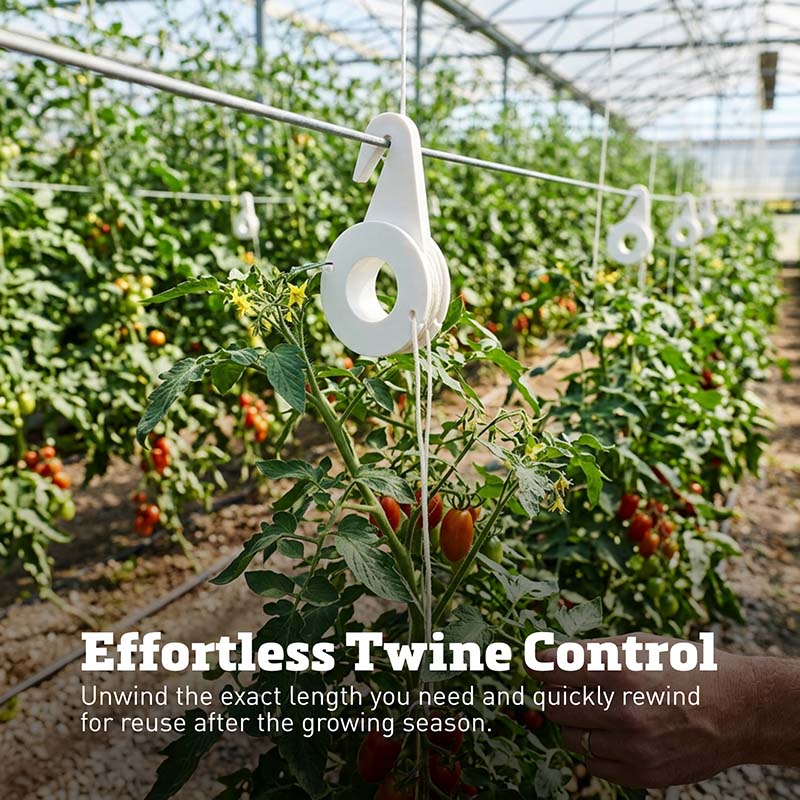 Bobbin Plant Hanger with Twine