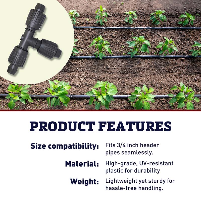 Jain Main Line Tee (3/4 in. Header Pipe)