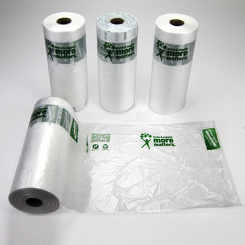 Plastic Produce Bag Rolls 12" x 17"