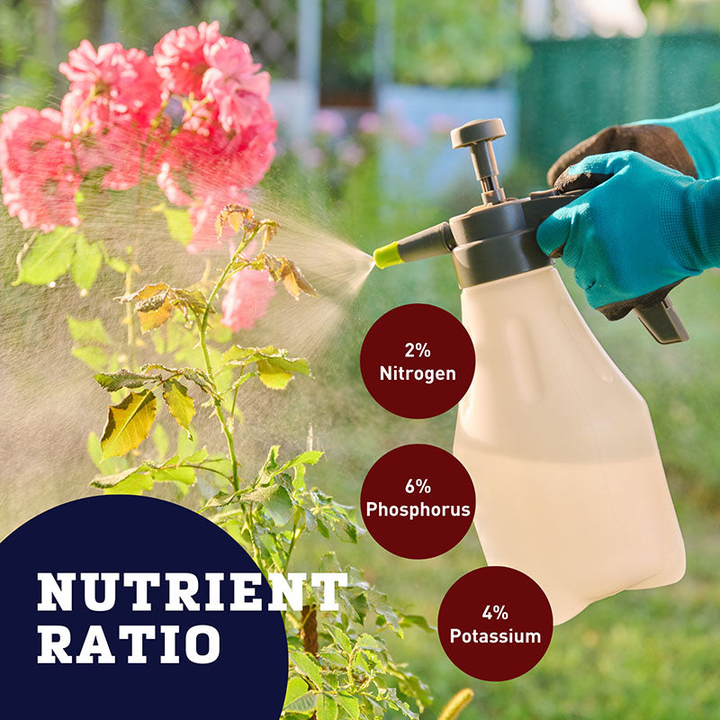 Neptune's Harvest Rose & Flowering 2-6-4 32 oz. (1 qt.) Organic Fertilizer