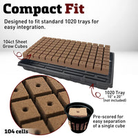 Oasis Rootcubes® Grow Cubes 104ct Sheet