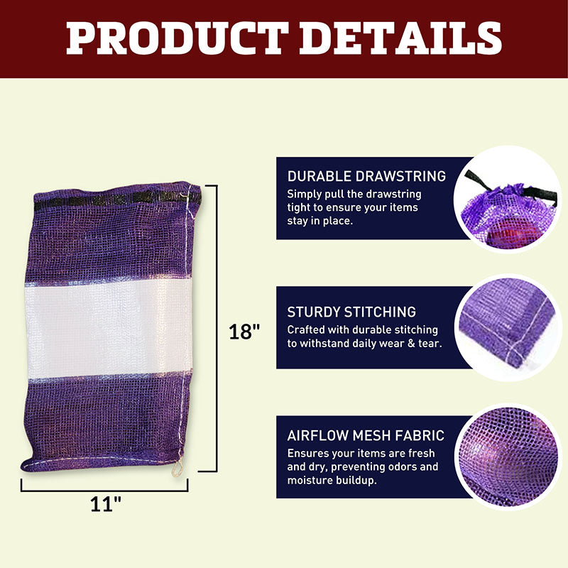 Banded Mesh Bags 11" x 18"
