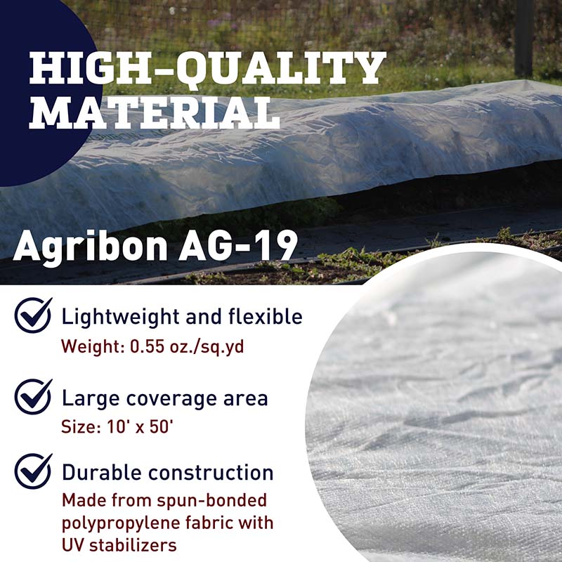 Row Cover Agribon AG-19  10' X 50'